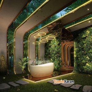 نمونه روف‌گاردن با فضای سبز روی بام ساختمان
